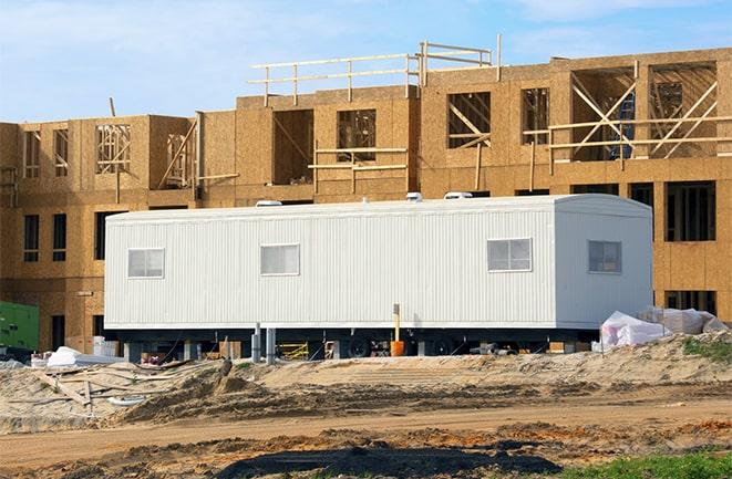 temporary office rentals at a construction site in Boca Grande